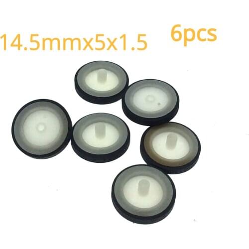 6pcs 14.5mmx5x1.5 idler T wheel plastic for cassette deck tape recorder audio player Stereo Vintage pinch roller