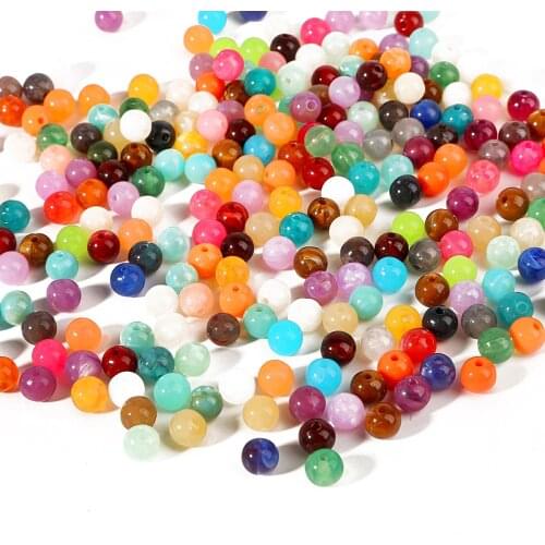 30pcs 20 styles handmade charms for bracelet making DIY beaded loose bead 10mm acrylic beads