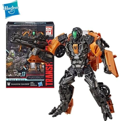 Original Hasbro Transformers Studio Series 17 Deluxe Class Movie Shadow Raider Action Figure Model Toys for children