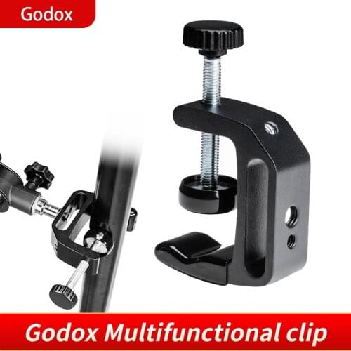 Godox Studio Q Type Multifunctional Clip For Flashlight Speedlite Stand Powepack