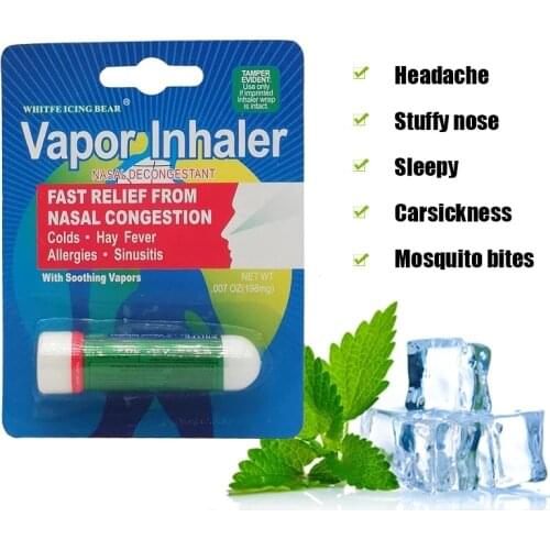 1PCS Vapor Inhaler Brand Nasal Inhaler Stick Herbal Nasal Sian Stick For Nasal Congestion Motion Sickness Insect Repellent