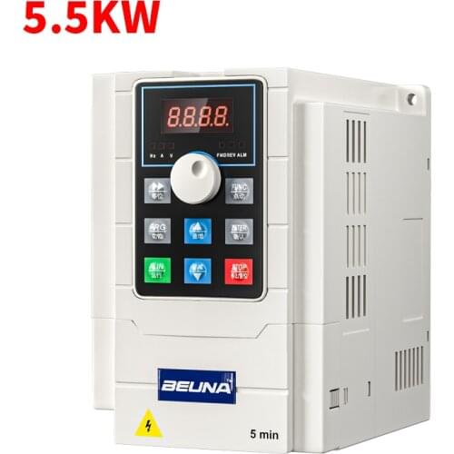 VFD 5.5KW new inverter CNC Spindle motor speed control 220V 1.5KW/2.2KW/4KW 220v 1P input 3P OUT frequency inverter for motor