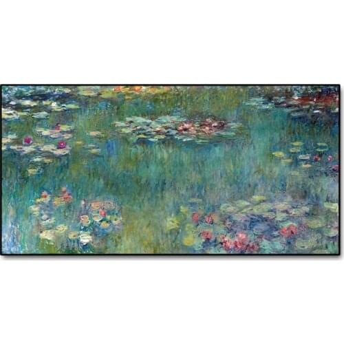 Cuadros Claude Monet Water Lotus Canva Painting Reproduction Impressionist Art Poster and Print Wall Picture for Home Decoration