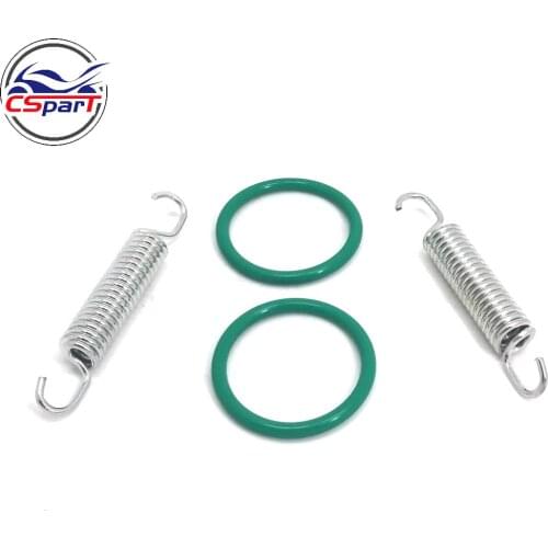 Spring and Rubber seal Mount Kit For KTM 50 Exhaust System Junior Senior Mini SX PRO LC SILVER