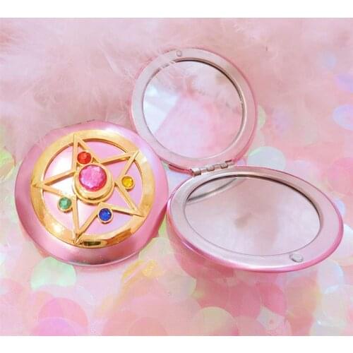 Cartoon Anime Sailor Moon Periphery Transforming Mirror Personality Girl Portable Makeup Mirror Small Mirror Gift