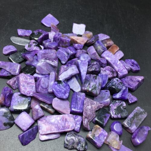 Tumbled stones Charoite purple crystal crushed stone mineral