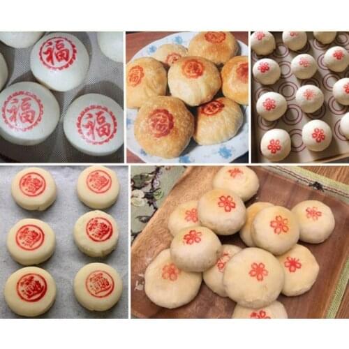 Dessert Seal Stamp Manual Wood Dessert Seal Mooncake Hand DIY Pastry Cake Reusable Mooncake Mold Decorate