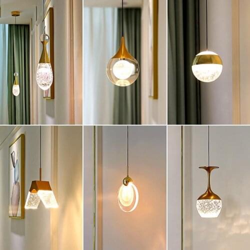Drop light Pendant lamp Simple Pendant Lamp Dining Room Light Bedroom Lamp Living Roon Lighting Crystal Fashion Lamp Drop Light