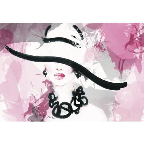 JMINE Div 5D watercolor Woman Hat Lady Full Diamond Painting cross stitch kits art Portrait 3D paint by diamonds