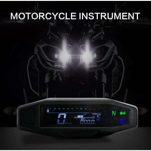 Motorcycle Universal LCD TFT Digital Speedometer 14000RPM 6 Gear Backlight Motorcycle Odometer For1,2,4 Cylinders Meter