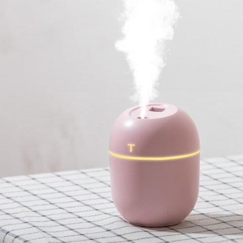 Air Humidifier Mini Ultrasonic USB Essential Oil Diffuser Car Purifier Aroma Anion Mist Maker for Home Car with LED Night Lamp