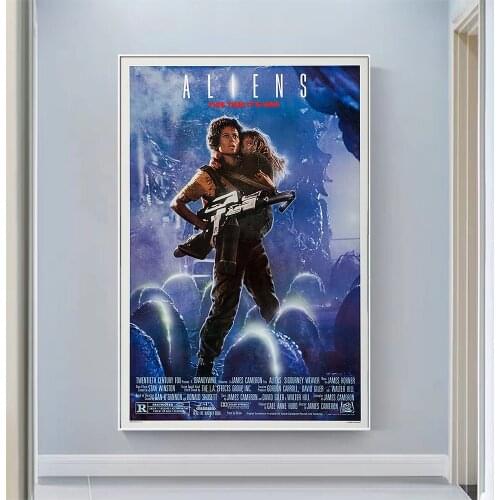 V2027 Aliens Vintage Classic Movie Wall Silk Cloth HD Poster Art Home Decoration Gift
