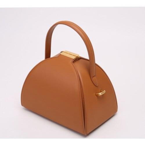 Vintage Small Women Bucket Bag For Handbags Women Genuine Leather Shoulder Bags Girls Side Open Messenger Crossbody Hand Bag