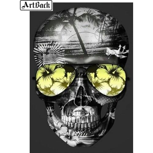 New 5d diy diamond painting cool skull full square drill new arrival diamond embroidery 3d diamond mosaic artwork ARD119