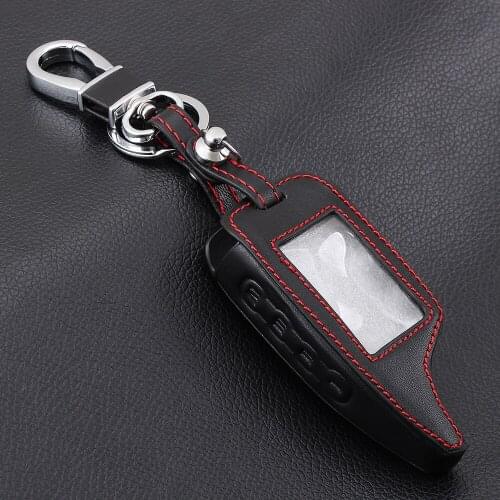AndyGo for Scher Khan Magicar 5/6 Leather Case For Scher-khan Magicar M5 M6 LCD Alarm Remote Keychain Cover Protector