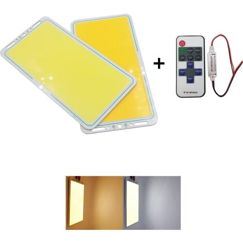 Big square 70W dimmable DC 12V led cob with wireless remote controller warm white COB LED strip for outdoor multifunction light