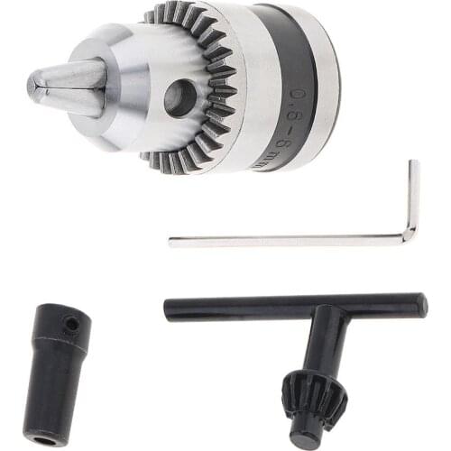 4pcs/set Drill Collet Chuck with 5mm Connect Rod and Key Wrench for Power Tools Accessories
