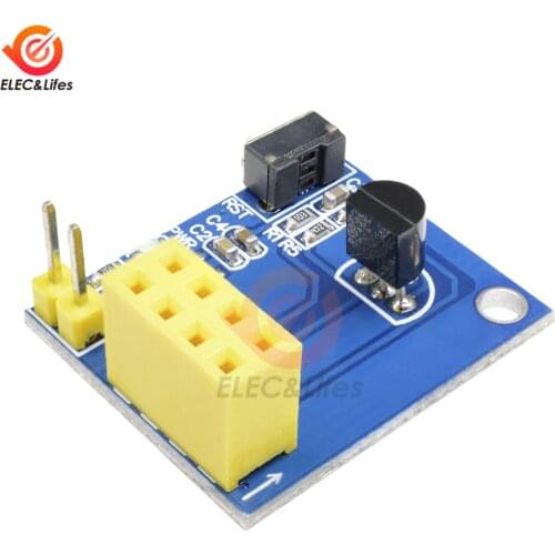 For Arduino ESP8266 ESP01 ESP-01 ESP-01S DS18B20 Temperature Sensor WIFI Adapter Board Wireless Module