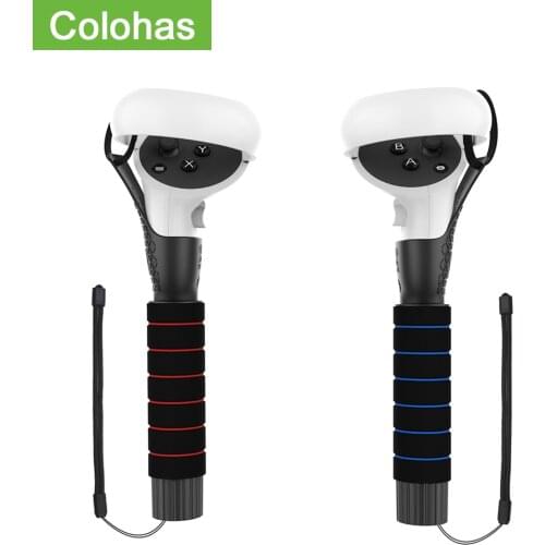 Dual Handles Extension Grips For Oculus Quest 2/ Oculus Quest 1 /Rift S Controllers Playing Games For Oculus Quest 2 Accessories