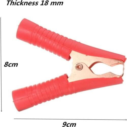 4X 100A Electrical Crocodile Alligator Clip Car/auto Battery Insulated Test Lead