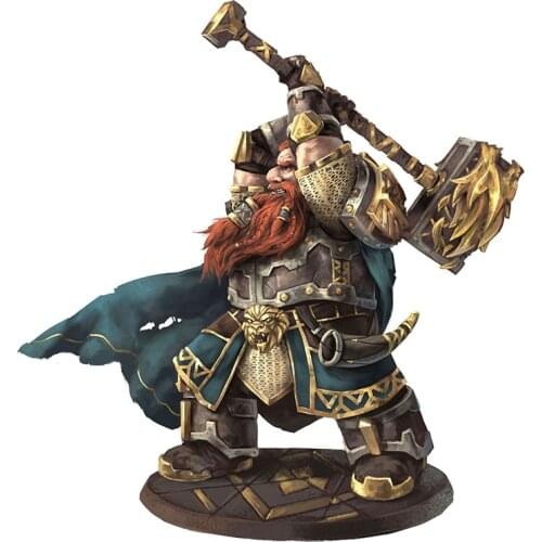 1/32 56mm 1/24 75mm Resin Model Dwarf Dwarves Axe Warrior Figure Unpainted RW-020