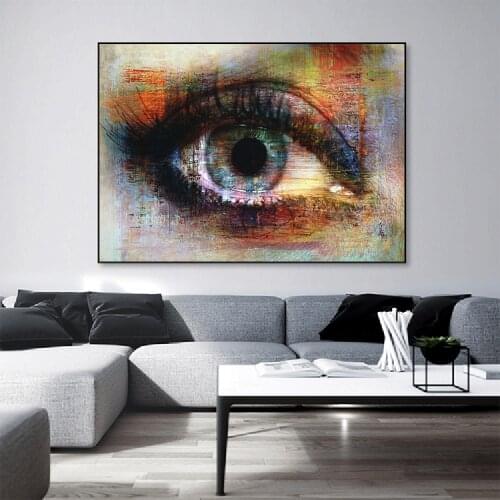 Abstract Eyes Texture Canvas Paintings Graffiti Art Posters And Prints Street Art Canvas Pictures Eyes Art Home Wall Decoration