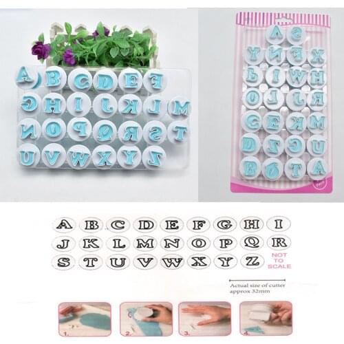 Ceramic Art Tools Alphanumeric Spring Printing Mould Capital Letter DIY Hand-made Printing Die Digital Cutting Tool clay tools