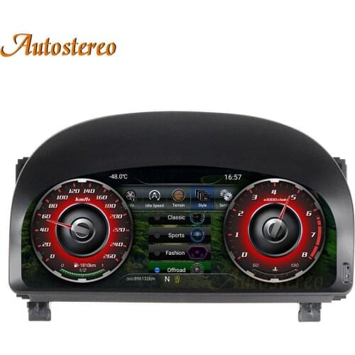 Android 9.0 Digital Cluster Virtual Cockpit For Toyota Alphard Vellfire 20 2007-2014 Display Multimedia Player Speed Screen IPS