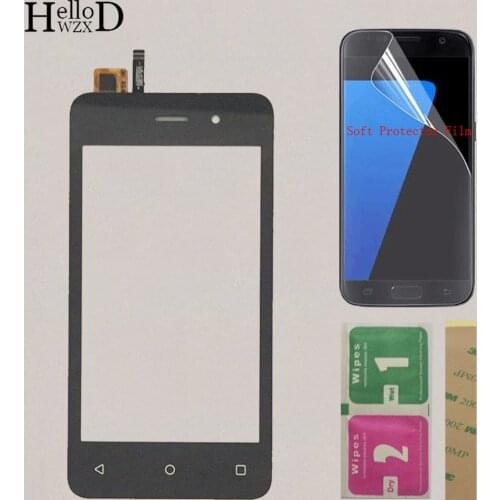 Mobile Touch Screen For Fly FS405 Stratus FS 405 Touch Screen Digitizer Glass Touch Panel Front Glass + Protector Film