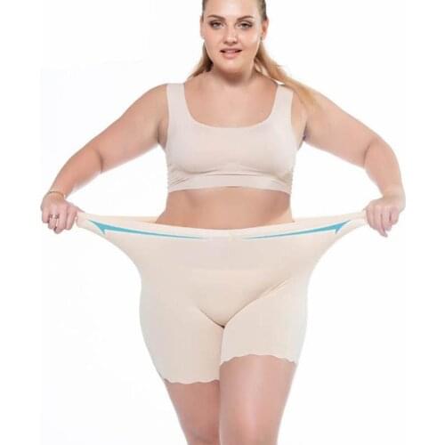 Plus Big Size Women Safety Pants Soft And Comfortable Cotton Boxer Seamless Shorts Panties High Waist Girls Slimming Underwear