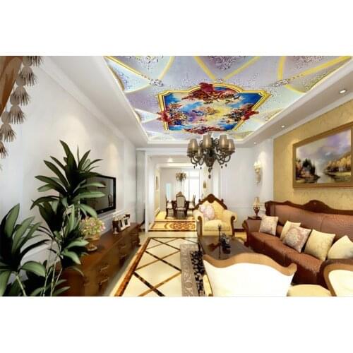 Custom 3d modern ceiling murals Sacred code of characters 3d wallpaper for ceiling living room wallpaper large wall mura