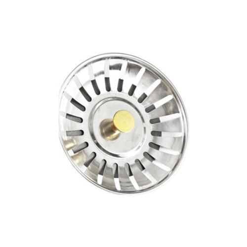 Stainless Steel Kitchen Waste Sink Strainer Plug Drain Filter Basket Drainer Kitchen Sink Accessories Bathroom Hair Catcher