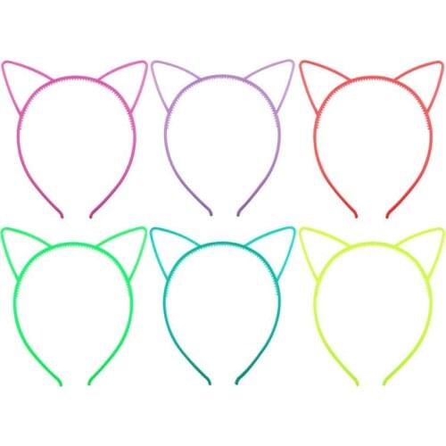 Cat Ears Headband Kids Fashion Women Girls Hairband Sexy Self Hair Hoop Multicolor Styling Tools Headwear