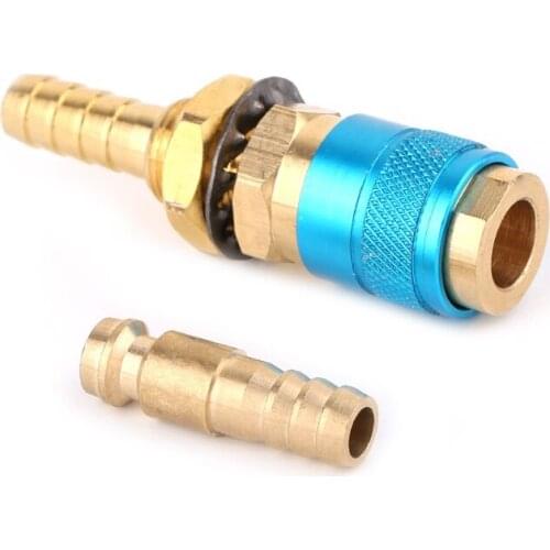 X7YF Water Cooled Gas Adapter Quick Connector Fitting For TIG Welding Torch +8mm Plug