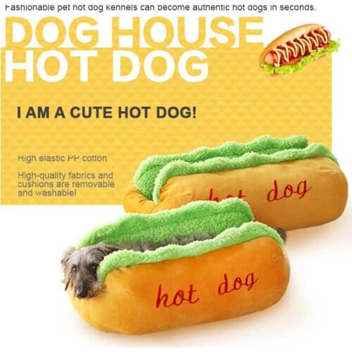 Anti-slip Hot Dog Bed Winter Warm Soft Lounger Pet House Sofa Cushion Supplies Puppy Cat Soft Sleeping Mat Kennel
