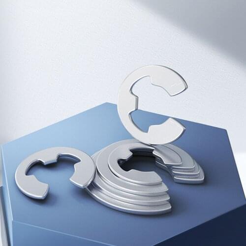 304 Stainless Steel Circlip E-type Split Washers 316 Circlips Buckle Ring GB896 Standard Fasteners M1.2M2-M15