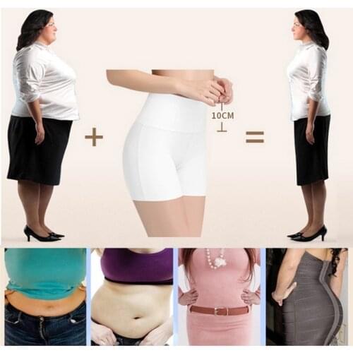 Women Seamless Safety Shorts Ice Silk Underwear Seamless Mid Waist Panties Comfortable Anti Drain Girdle slimming safety panties