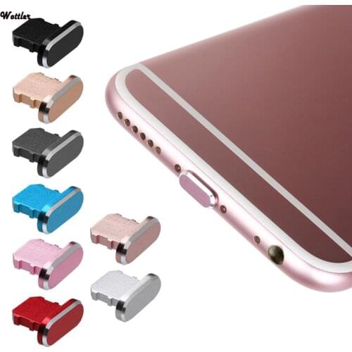 Universal Dustproof Cover Metal Anti Dust Charger Dock Plug Stopper Cap Cover for iPhone 11 X XR Max 8 7 6S Plus Anti Dust Plug