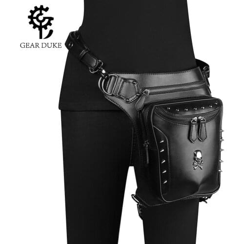 Vintage Steampunk Bag Steam Punk Retro Rock Gothic Retro Bag Goth Shoulder Waist Bags Packs Victorian Style Women Men Leg Bag