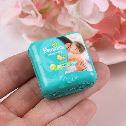1:12 Dollhouse Miniature Baby Diaper Model For Dolls House Accessories Toy For Kids Pretend Play Toy