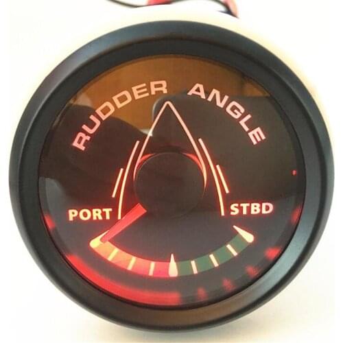 1pc New Arrival 52mm Rudder Angle Gauges Tuning 0-190ohm Marine Rudder Angle Meters with 8 Kinds Backlight for Ship Yessel Yacht