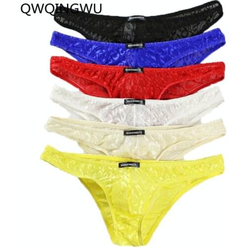 6PCS Men Underwear Sexy Briefs Camouflage Low Waist Underwear Male Panties Breathable Underpants Gay Undershorts Briefs