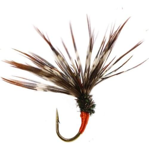 6PCS Fishing Lures Copper Bead Head Nymph Flies Trout Fishing Bait Single Metal Barbed Hook Kits