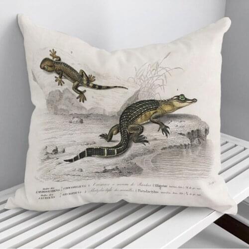 Alligator Alligator Incius Throw Pillows Cushion Cover On Sofa Home Decor 45*45cm 40*40cm Gift Pillowcase Cojines Dropshipping