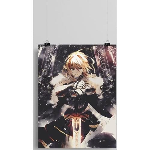 Artoria Pendragon Lancer Fate Grand Order Canvas poster Painting wall Art decor Living room Bedroom Study Home Decoration Prints