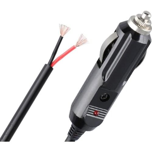 Replacement Cigarette Lighter Plug - 12 24V Male Cigar Plug Car Adapter DC Battery Charger Connectors Power Supply AXFY