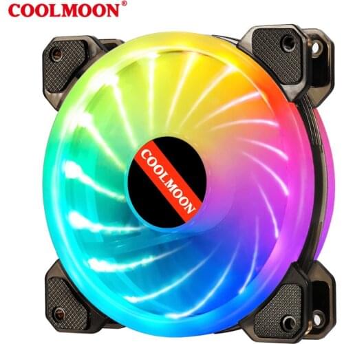 Coolmoon XINGGUANG RGB Fan 12cm Case Fan Silent Bright Light Desktop Computer Cooling Fan