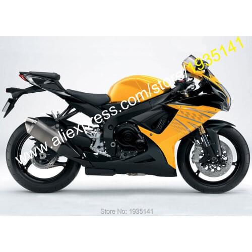 For Suzuki K11 GSX-R 600/750 2011 2012 2015 2016 GXSR 600 750 Yellow Black ABS Cowling Fairings (Injection molding)