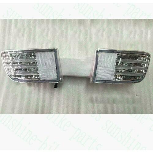 For Toyota Prado LC120 2003-2009 White Rear Bumper Taillight LED Lamp Cover 2pcs