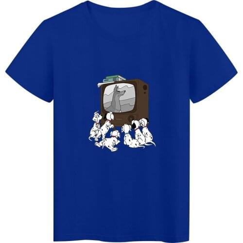 Disney 101 Dalmatians Oversized Tshirt Casual Unisex Clothes Undefined Short Sleeve 90S Fashion European Gothic Victorian Punk